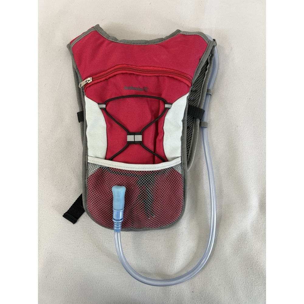 Avalanche Explorer Hydration Bag w/Interior‎ Reservoir 34 oz Capacity Red/Gray